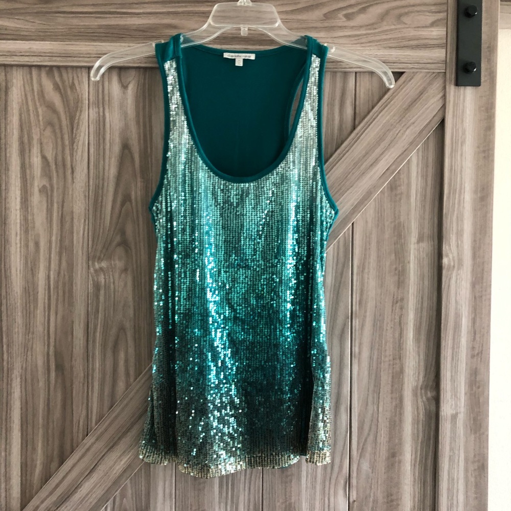 Ombré with Sequins Tank Top